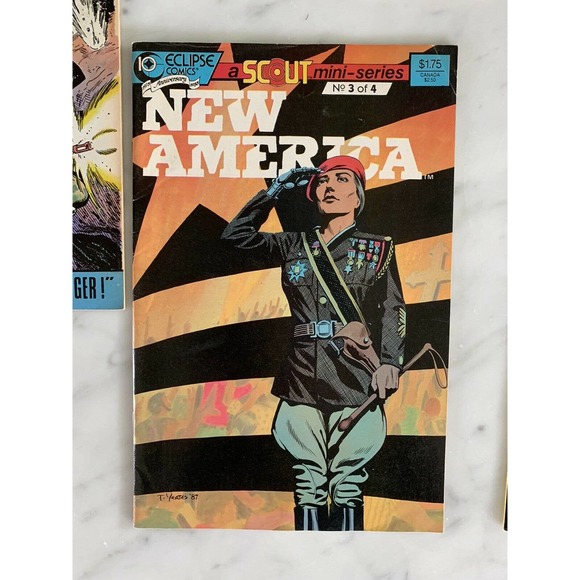1987 NEW AMERICA #1 2 3 4, ECLIPSE COMICS - Picture 5 of 8